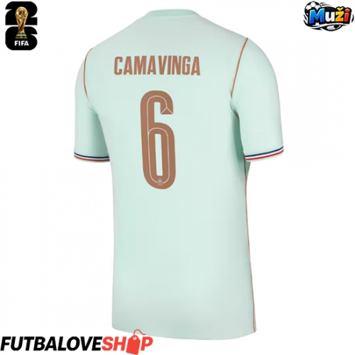 Dres Francúzsko Eduardo Camavinga #6 Preč MS 2026 Krátky Rukáv